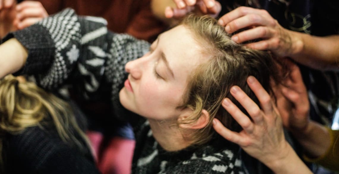 Myriam Lefkowitz, ‘Practising Attention’, workshop, presented by If I Can’t Dance at de Tagerijn, Amsterdam, 17 November 2017. Photo: Coco Duivenvoorde.